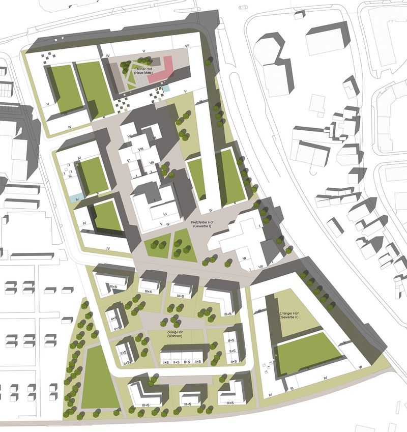 Städtebaulicher Entwurf Neue Mitte Nürnberg-Thon